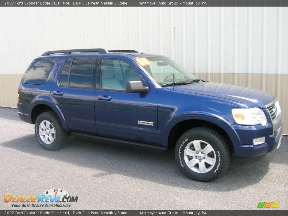 2007 Ford Explorer Eddie Bauer 4x4 Dark Blue Pearl Metallic / Stone Photo #1