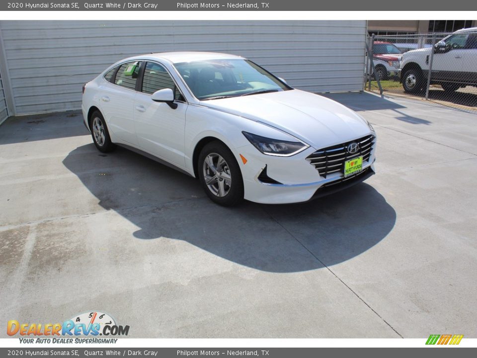 2020 Hyundai Sonata SE Quartz White / Dark Gray Photo #2