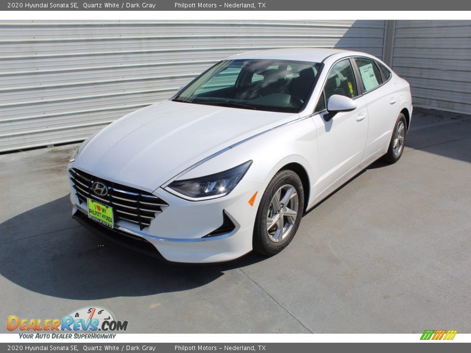 2020 Hyundai Sonata SE Quartz White / Dark Gray Photo #4