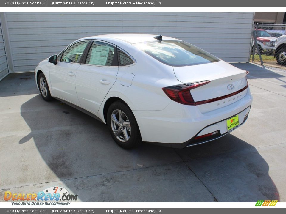 2020 Hyundai Sonata SE Quartz White / Dark Gray Photo #6