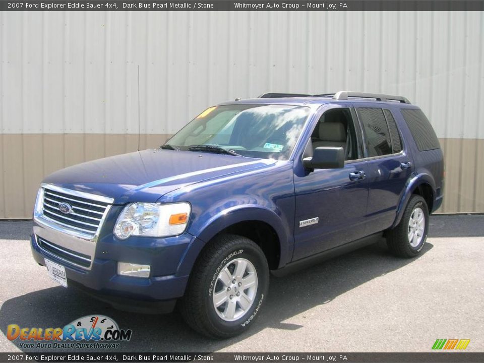 2007 Ford Explorer Eddie Bauer 4x4 Dark Blue Pearl Metallic / Stone Photo #2