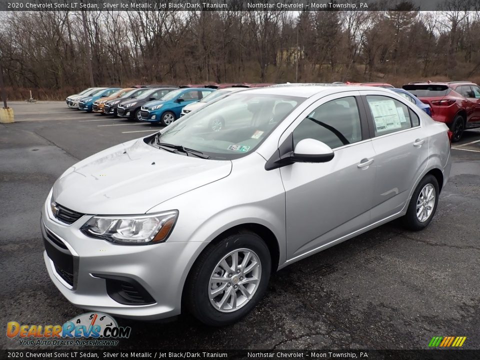 2020 Chevrolet Sonic LT Sedan Silver Ice Metallic / Jet Black/Dark Titanium Photo #1