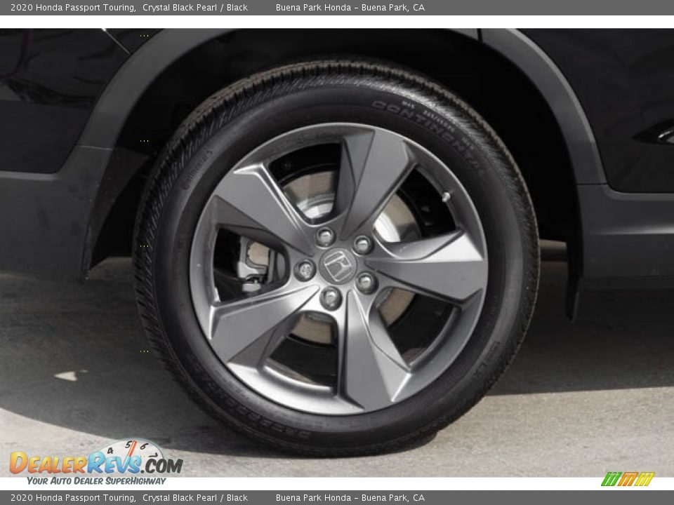 2020 Honda Passport Touring Crystal Black Pearl / Black Photo #10