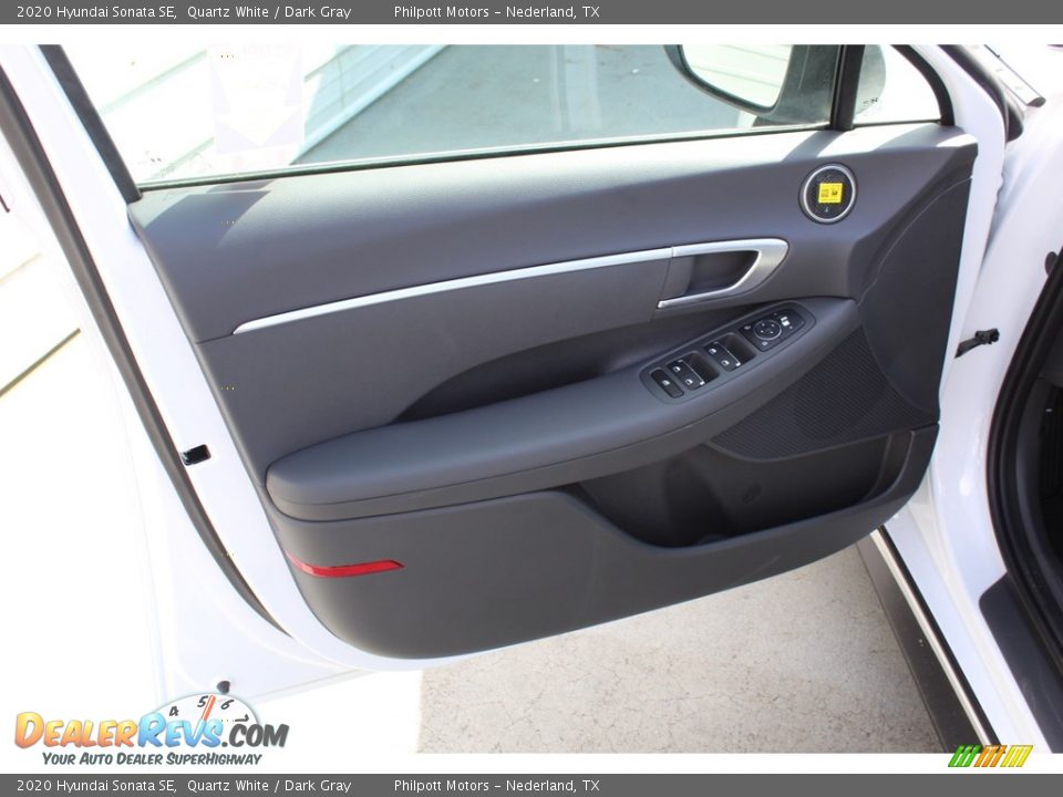 2020 Hyundai Sonata SE Quartz White / Dark Gray Photo #9
