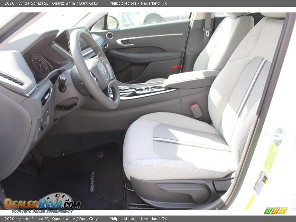 2020 Hyundai Sonata SE Quartz White / Dark Gray Photo #10