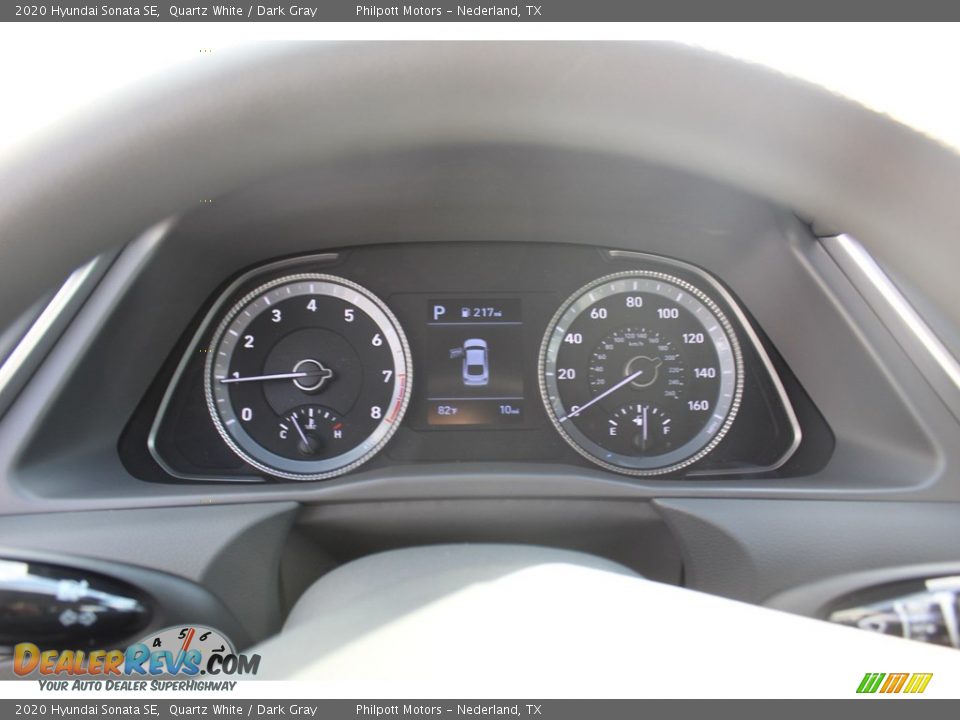 2020 Hyundai Sonata SE Quartz White / Dark Gray Photo #13