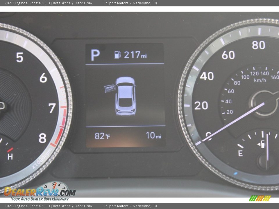 2020 Hyundai Sonata SE Quartz White / Dark Gray Photo #14