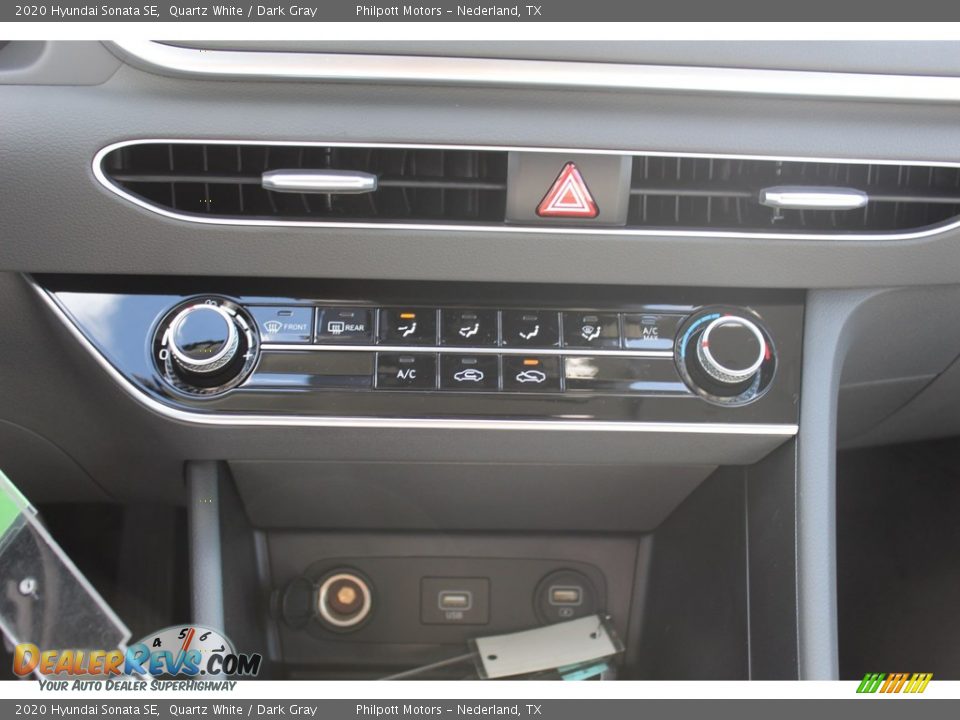 2020 Hyundai Sonata SE Quartz White / Dark Gray Photo #16