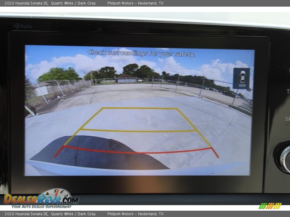 2020 Hyundai Sonata SE Quartz White / Dark Gray Photo #17