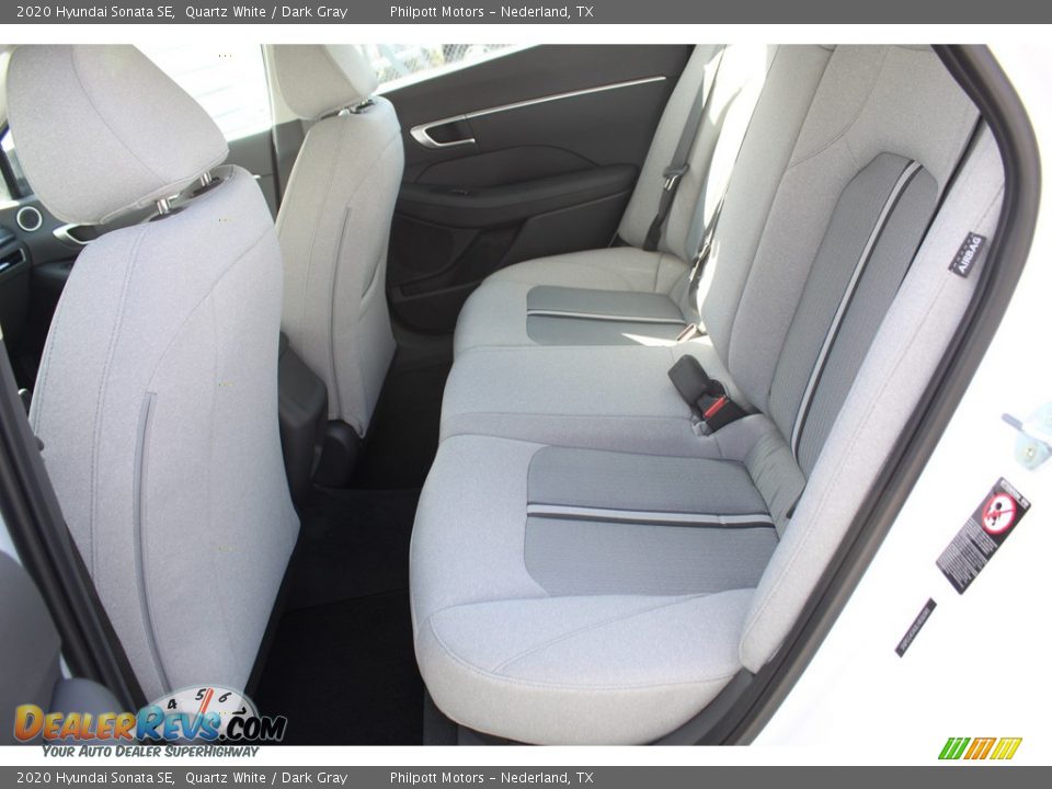 2020 Hyundai Sonata SE Quartz White / Dark Gray Photo #19