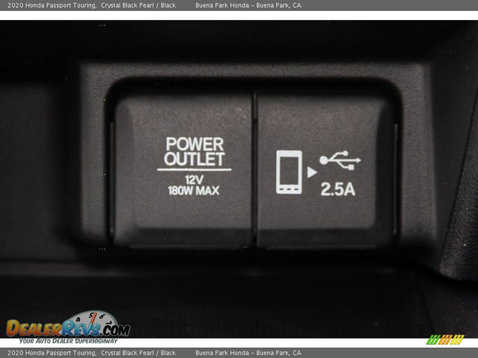 2020 Honda Passport Touring Crystal Black Pearl / Black Photo #23