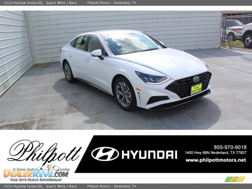 2020 Hyundai Sonata SEL Quartz White / Black Photo #1