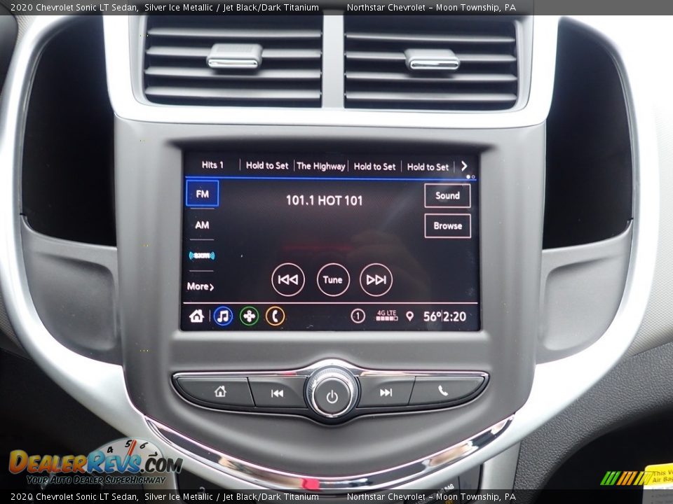 2020 Chevrolet Sonic LT Sedan Silver Ice Metallic / Jet Black/Dark Titanium Photo #17