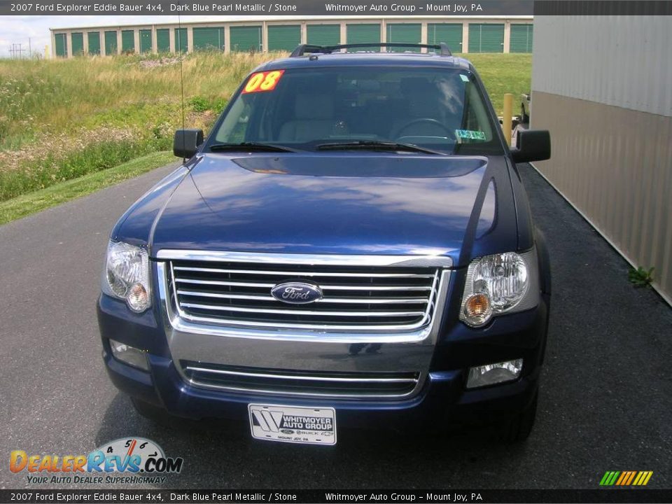 2007 Ford Explorer Eddie Bauer 4x4 Dark Blue Pearl Metallic / Stone Photo #3