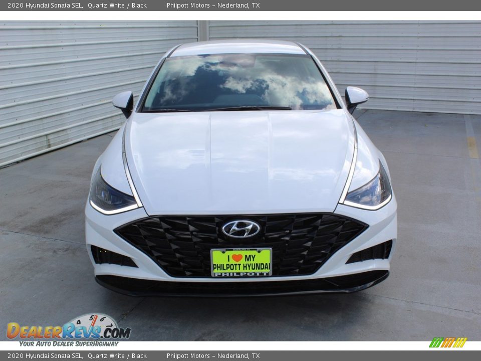 2020 Hyundai Sonata SEL Quartz White / Black Photo #3