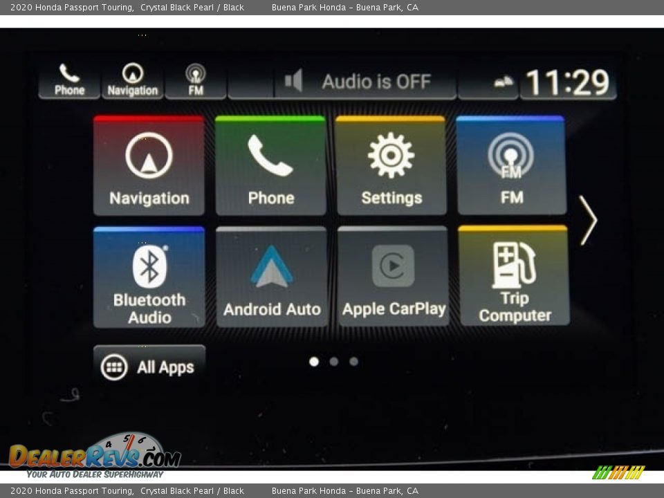 2020 Honda Passport Touring Crystal Black Pearl / Black Photo #32