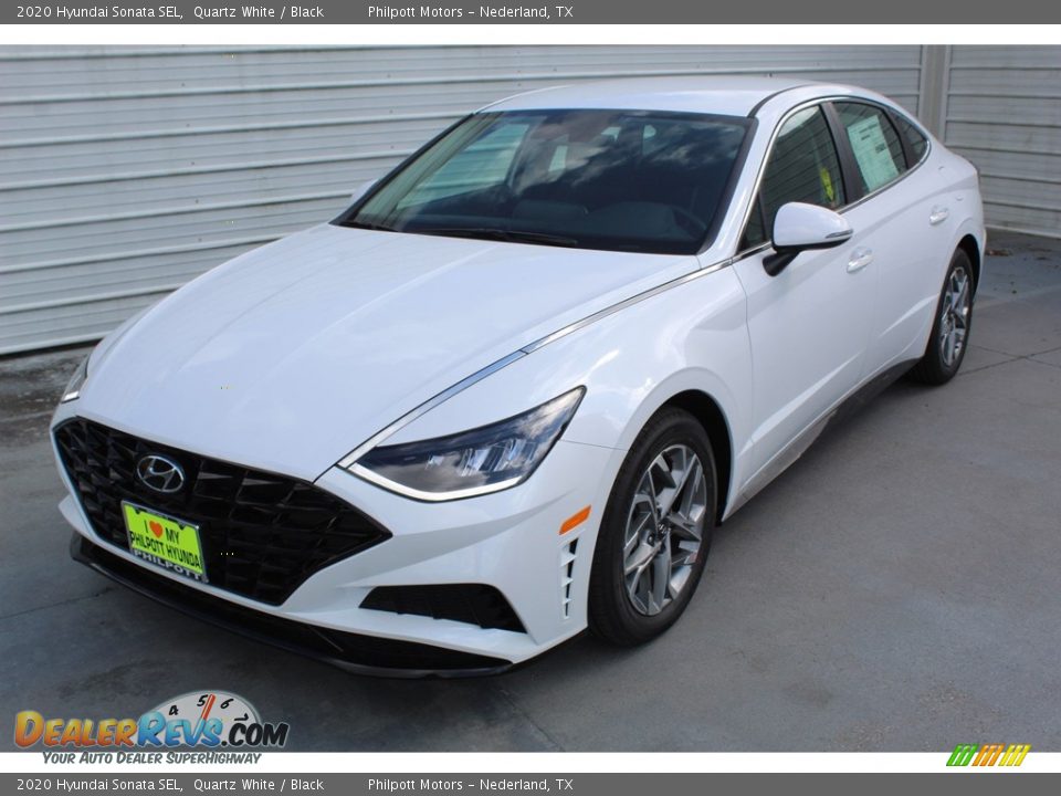 2020 Hyundai Sonata SEL Quartz White / Black Photo #4