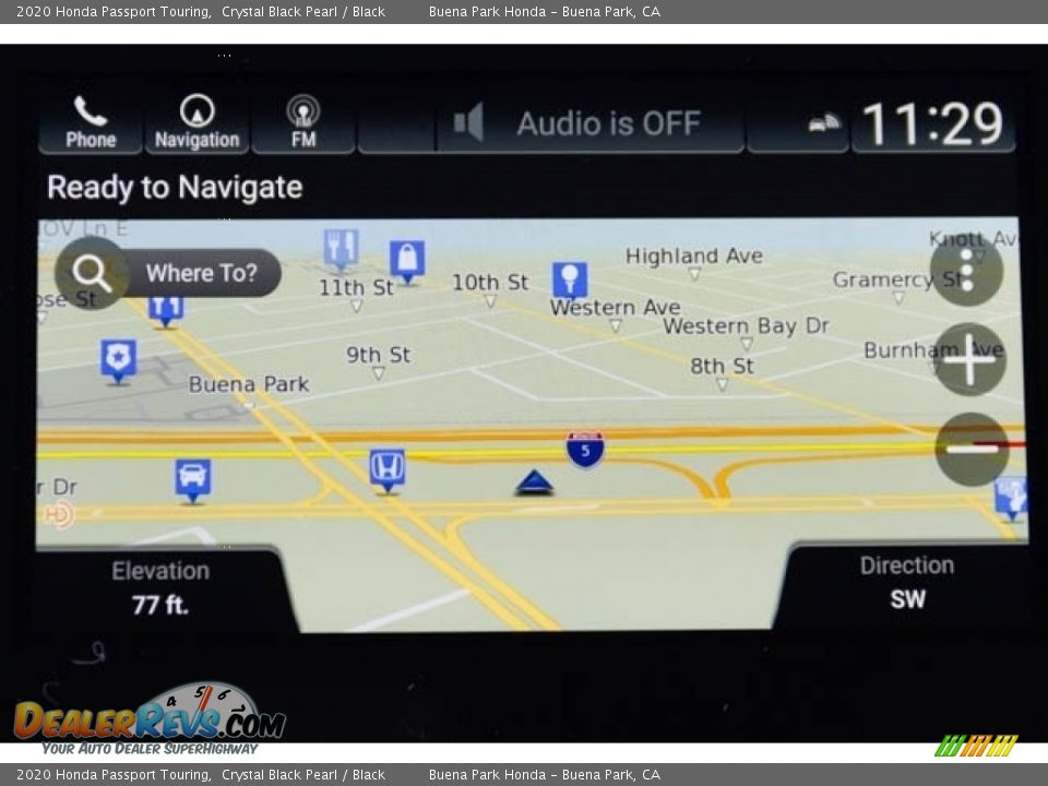 2020 Honda Passport Touring Crystal Black Pearl / Black Photo #33