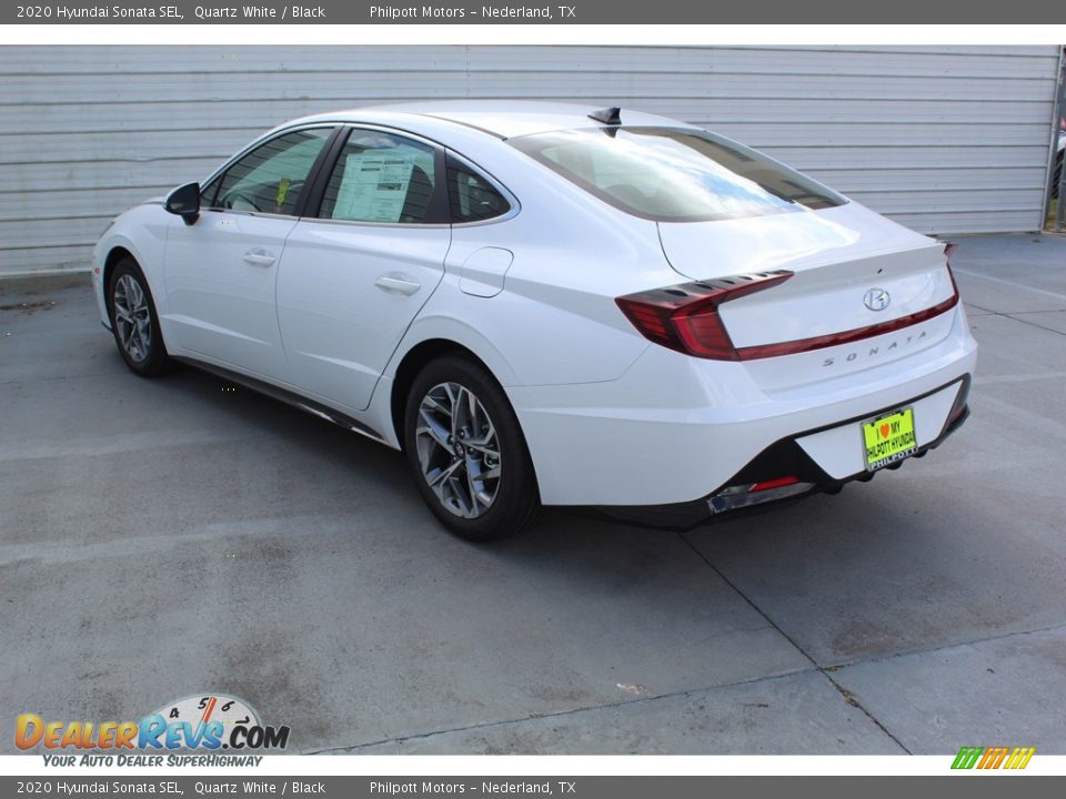 2020 Hyundai Sonata SEL Quartz White / Black Photo #6