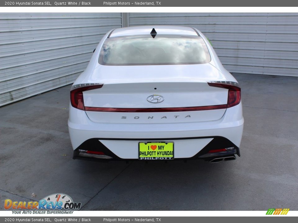 2020 Hyundai Sonata SEL Quartz White / Black Photo #7