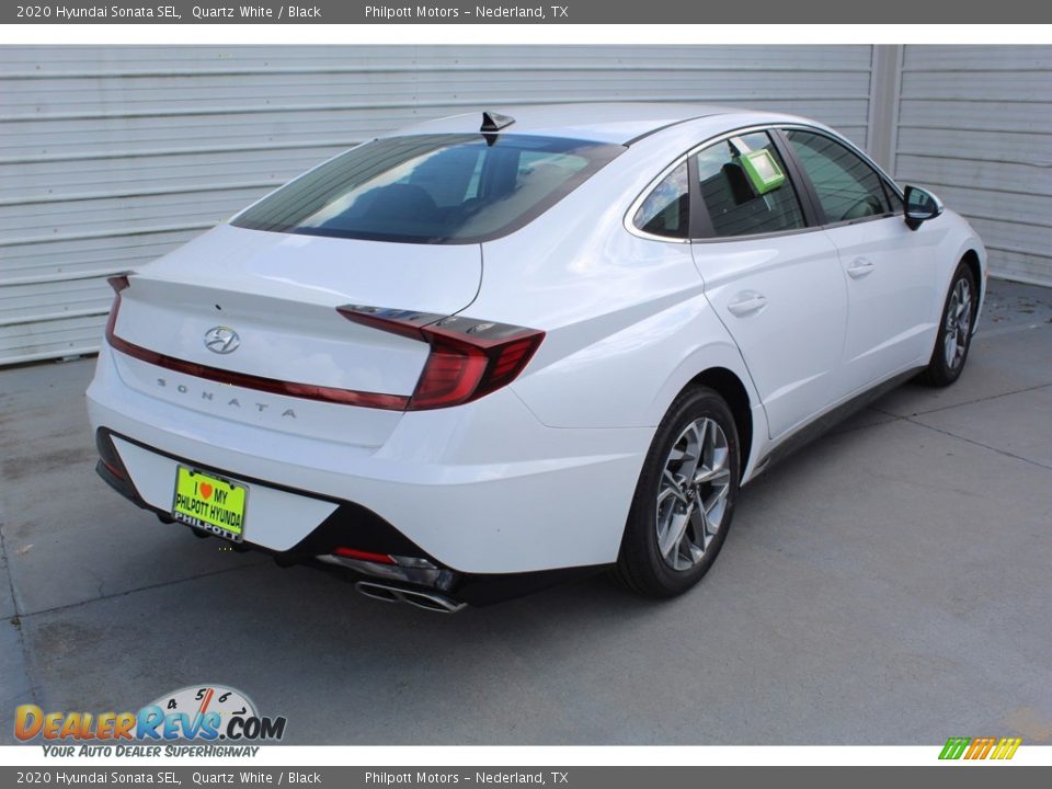 2020 Hyundai Sonata SEL Quartz White / Black Photo #8