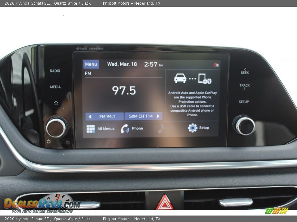 2020 Hyundai Sonata SEL Quartz White / Black Photo #15