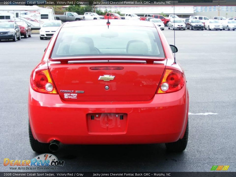 2008 Chevrolet Cobalt Sport Sedan Victory Red / Gray Photo #7