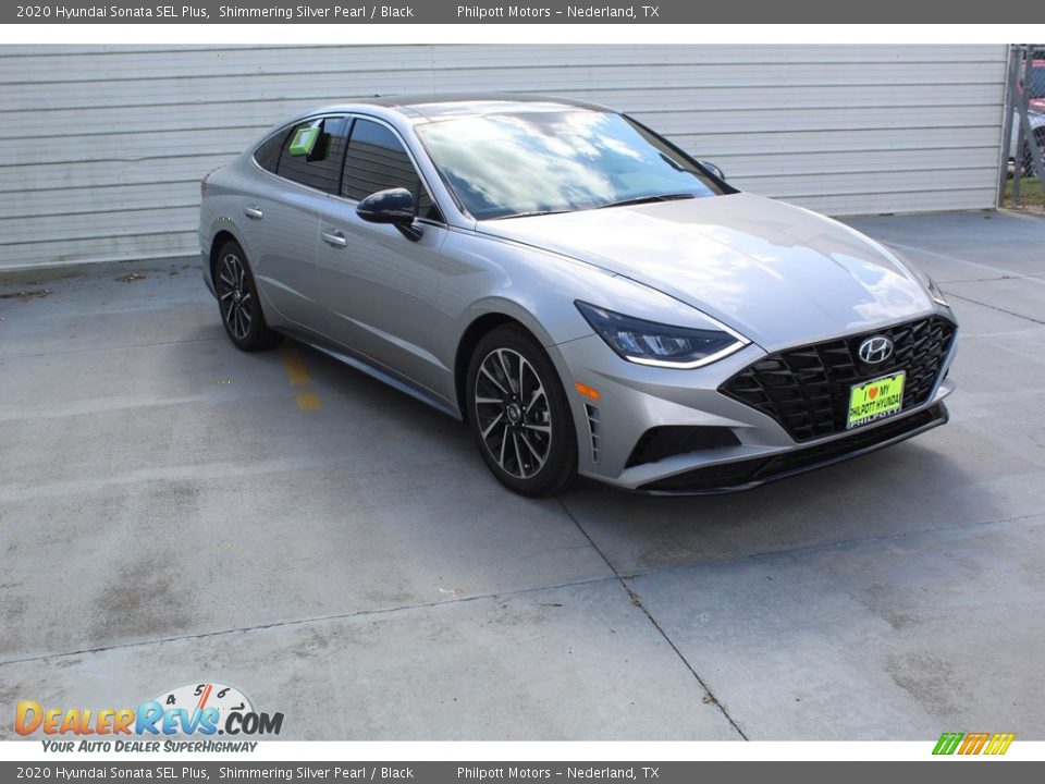 2020 Hyundai Sonata SEL Plus Shimmering Silver Pearl / Black Photo #2