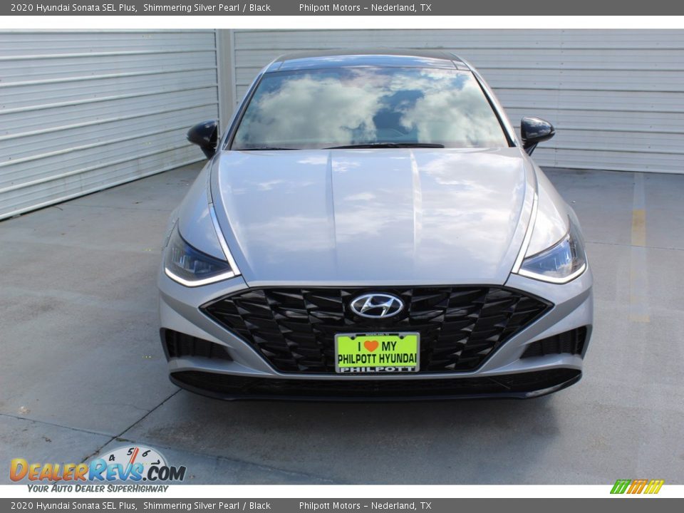 2020 Hyundai Sonata SEL Plus Shimmering Silver Pearl / Black Photo #3