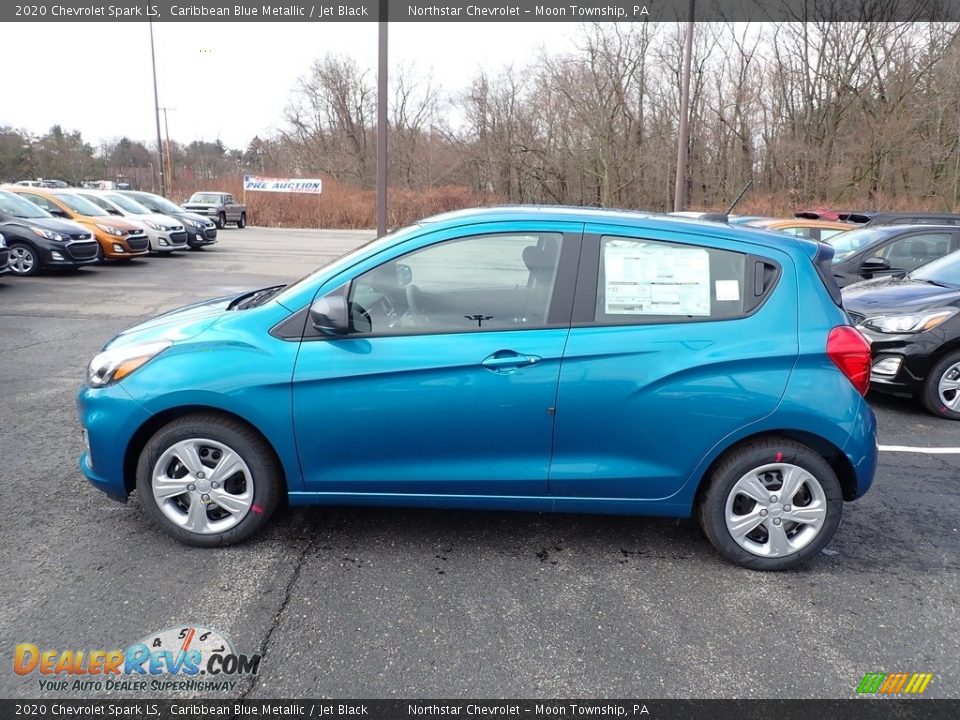 2020 Chevrolet Spark LS Caribbean Blue Metallic / Jet Black Photo #2