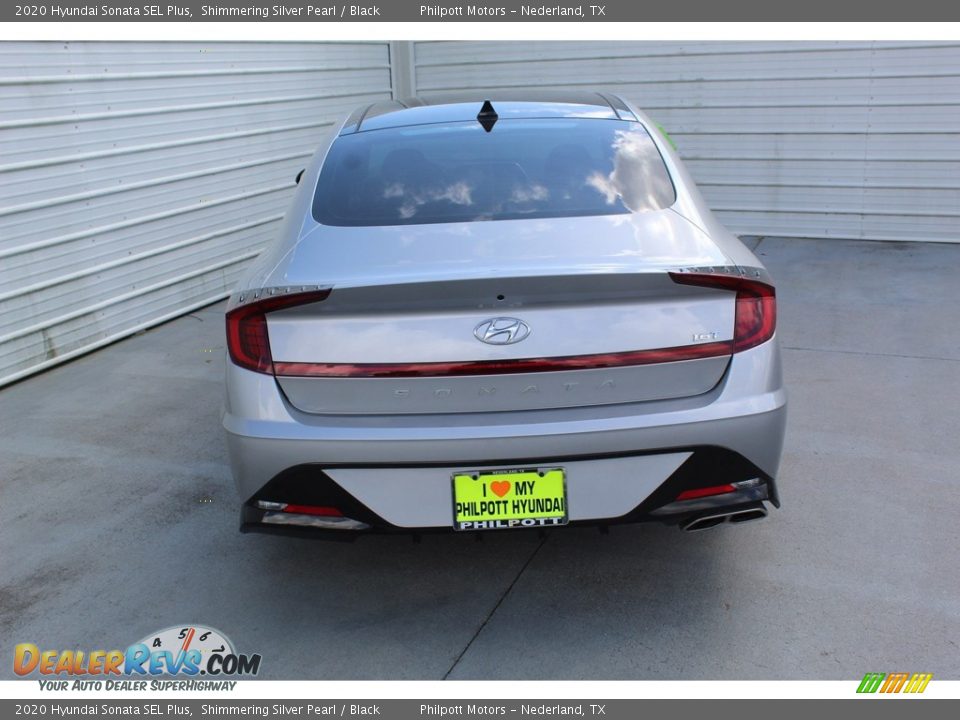 2020 Hyundai Sonata SEL Plus Shimmering Silver Pearl / Black Photo #7