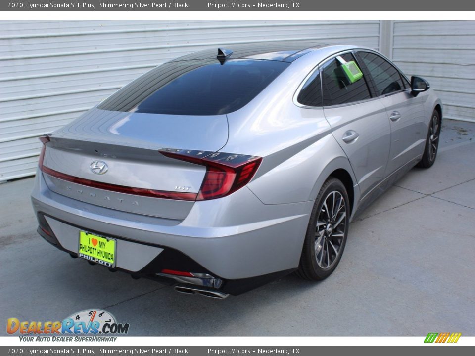 2020 Hyundai Sonata SEL Plus Shimmering Silver Pearl / Black Photo #8