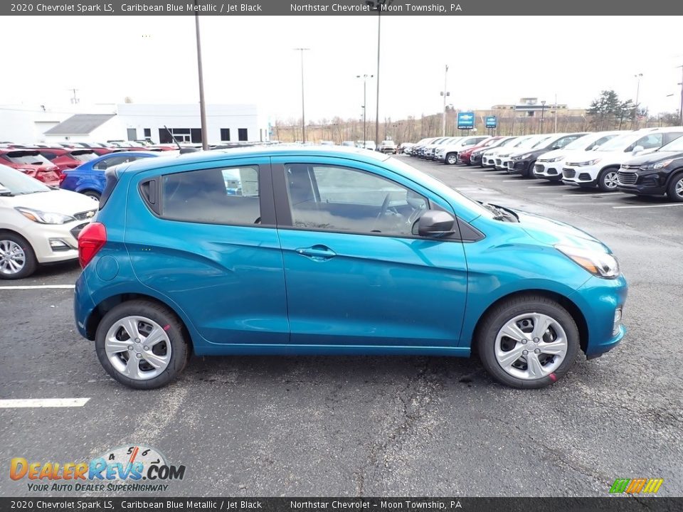 2020 Chevrolet Spark LS Caribbean Blue Metallic / Jet Black Photo #6