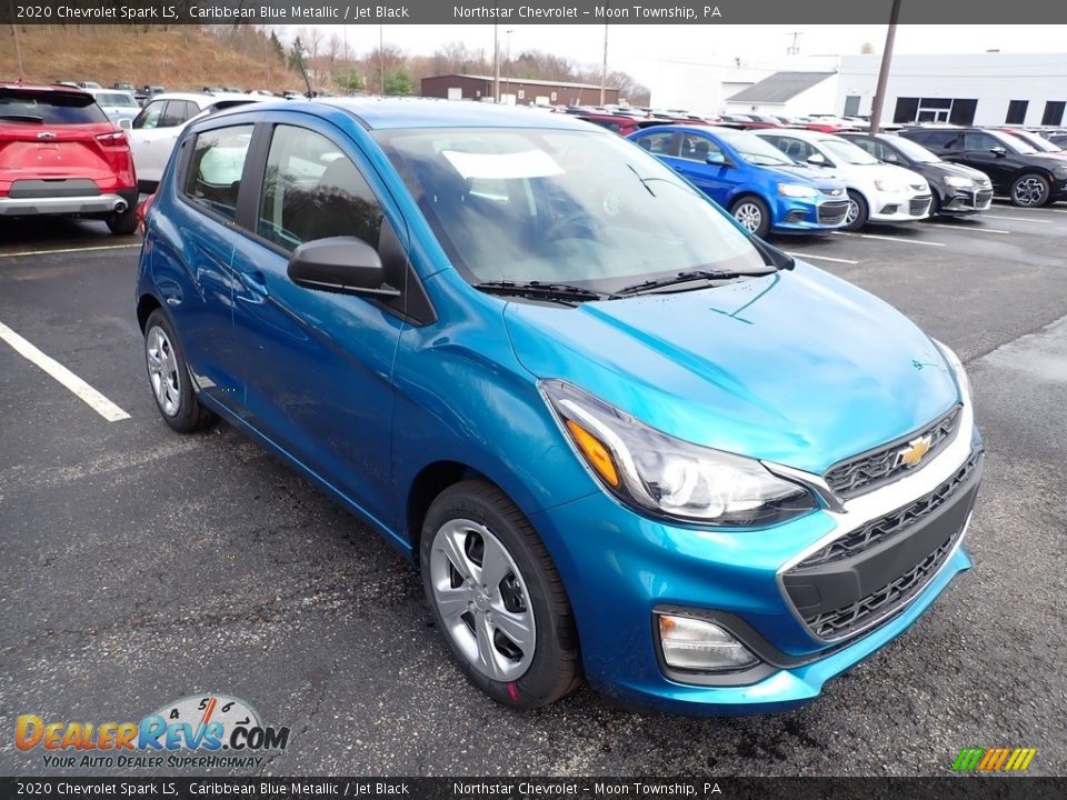 2020 Chevrolet Spark LS Caribbean Blue Metallic / Jet Black Photo #7