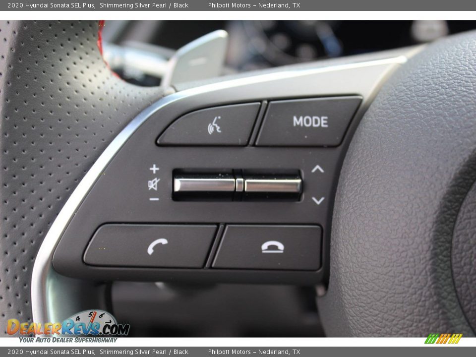 2020 Hyundai Sonata SEL Plus Shimmering Silver Pearl / Black Photo #11