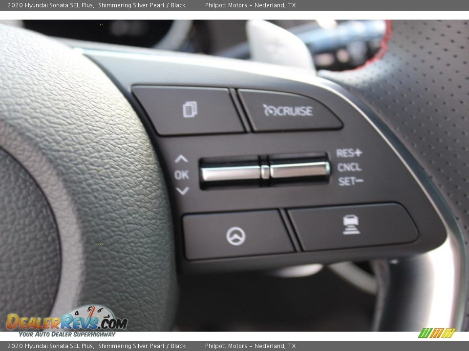 2020 Hyundai Sonata SEL Plus Shimmering Silver Pearl / Black Photo #12