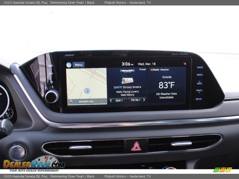 2020 Hyundai Sonata SEL Plus Shimmering Silver Pearl / Black Photo #15