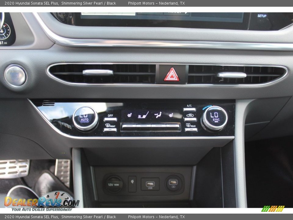 2020 Hyundai Sonata SEL Plus Shimmering Silver Pearl / Black Photo #16