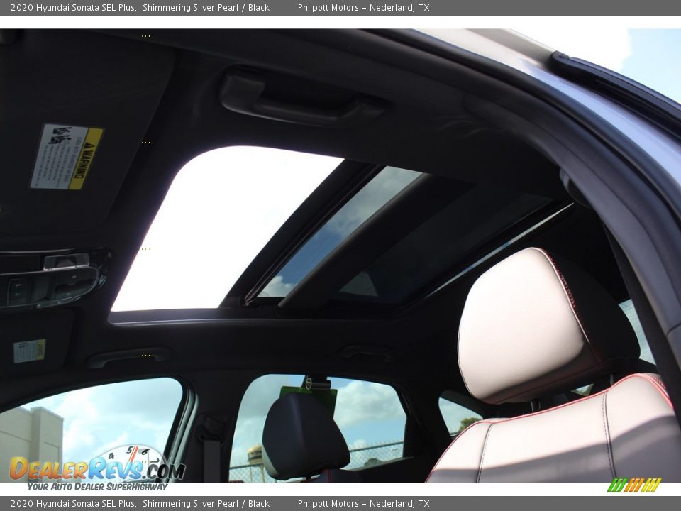 2020 Hyundai Sonata SEL Plus Shimmering Silver Pearl / Black Photo #24