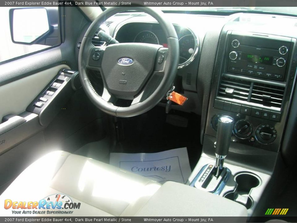 2007 Ford Explorer Eddie Bauer 4x4 Dark Blue Pearl Metallic / Stone Photo #6