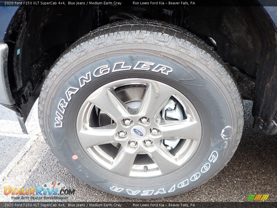 2020 Ford F150 XLT SuperCab 4x4 Blue Jeans / Medium Earth Gray Photo #9