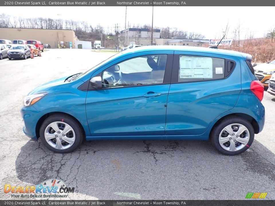 2020 Chevrolet Spark LS Caribbean Blue Metallic / Jet Black Photo #2