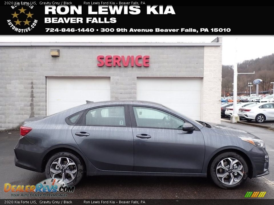 2020 Kia Forte LXS Gravity Grey / Black Photo #1