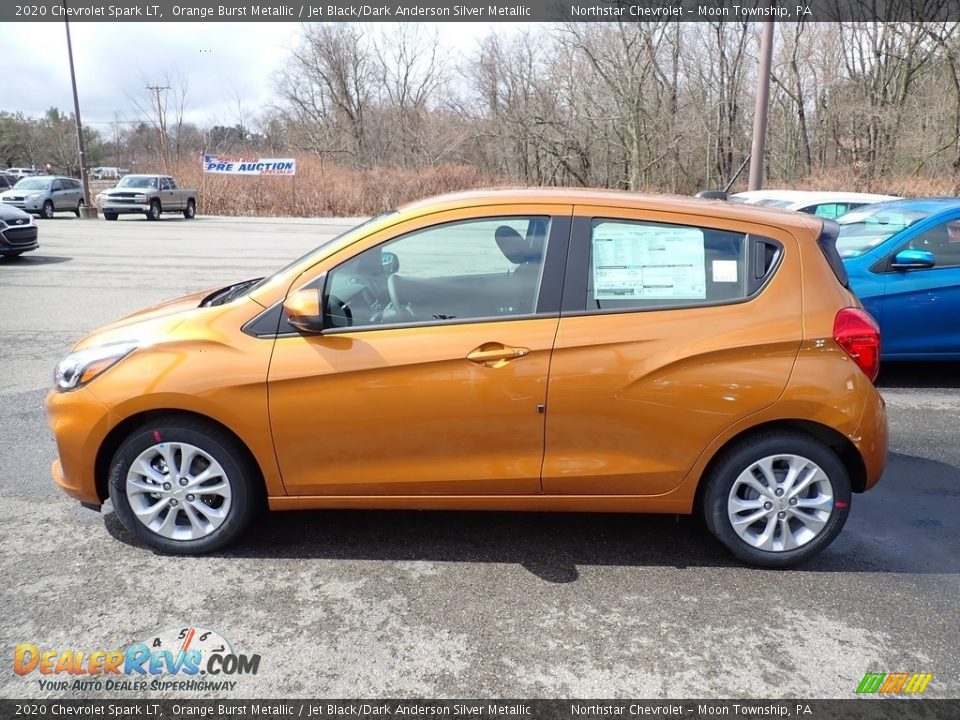 2020 Chevrolet Spark LT Orange Burst Metallic / Jet Black/Dark Anderson Silver Metallic Photo #2