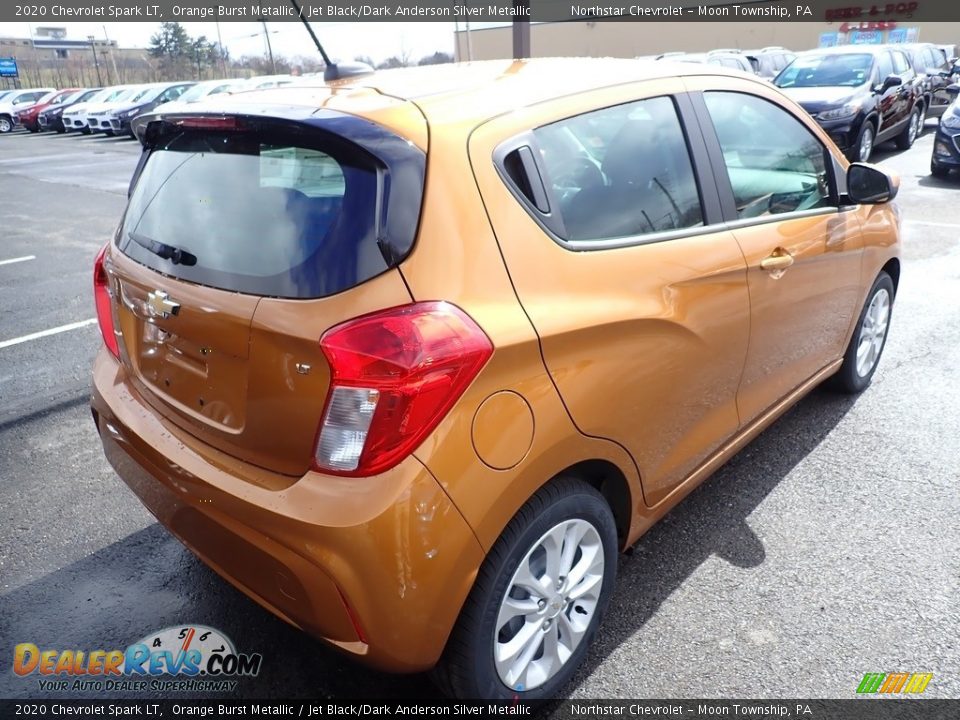 2020 Chevrolet Spark LT Orange Burst Metallic / Jet Black/Dark Anderson Silver Metallic Photo #5