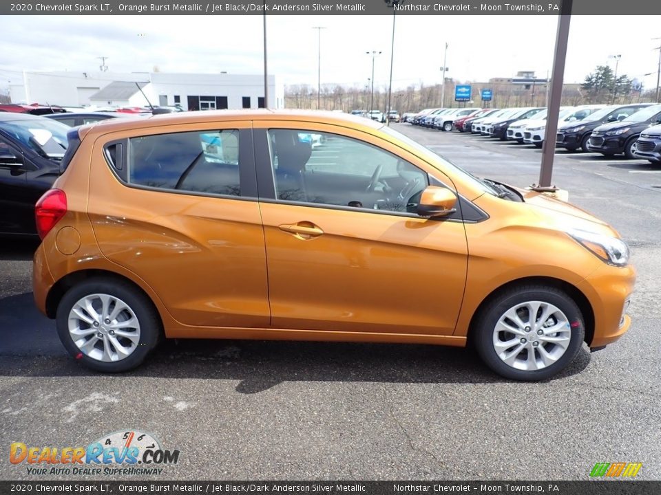 2020 Chevrolet Spark LT Orange Burst Metallic / Jet Black/Dark Anderson Silver Metallic Photo #6