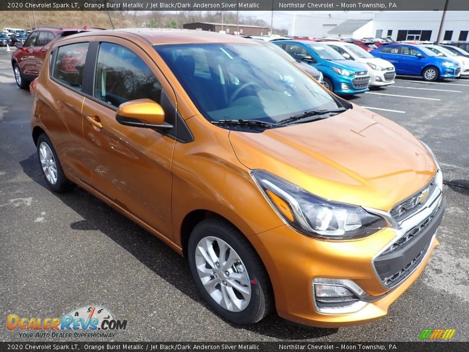 2020 Chevrolet Spark LT Orange Burst Metallic / Jet Black/Dark Anderson Silver Metallic Photo #7