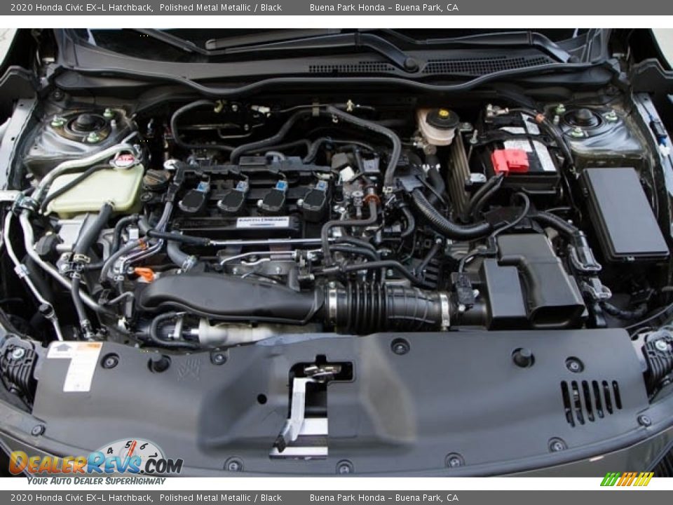 2020 Honda Civic EX-L Hatchback Polished Metal Metallic / Black Photo #9