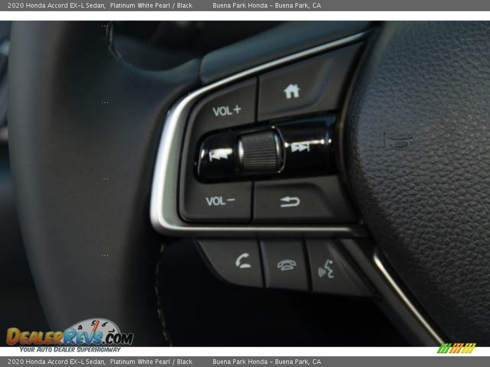 2020 Honda Accord EX-L Sedan Platinum White Pearl / Black Photo #25