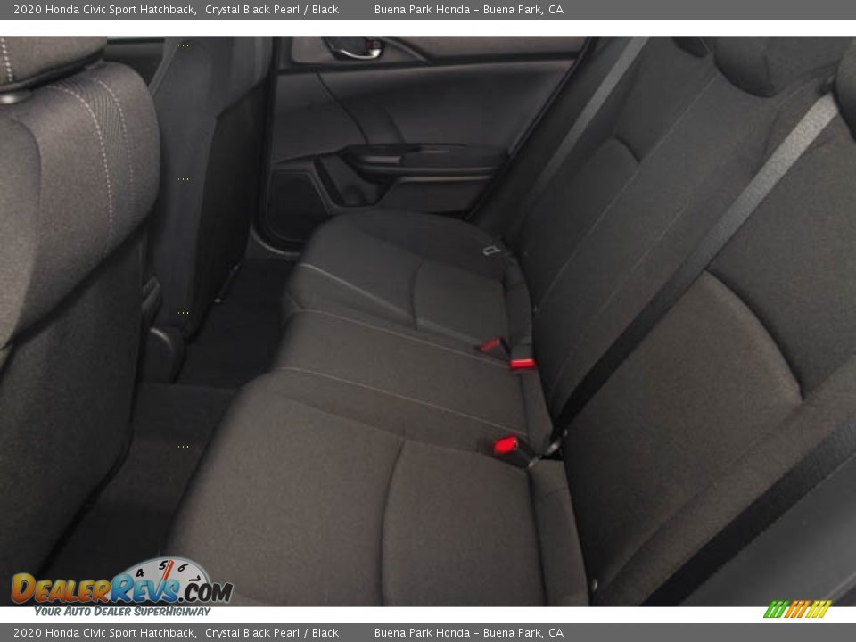 2020 Honda Civic Sport Hatchback Crystal Black Pearl / Black Photo #21